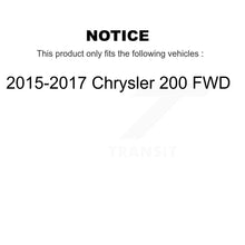 Charger l'image dans la galerie, Front Rear Wheel Bearing &amp; Hub Assembly Kit For 2015-2017 Chrysler 200 FWD