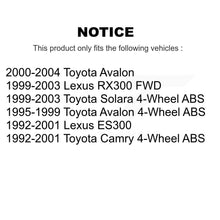 Load image into Gallery viewer, Front Rear Wheel Bearing And Hub Assembly Kit For Toyota Camry Avalon Solara