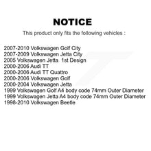 Load image into Gallery viewer, Front Rear Wheel Bearing Hub Assembly Kit For Volkswagen Jetta Beetle Golf Audi
