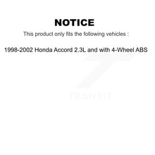 Load image into Gallery viewer, Front Rear Wheel Bearing Hub Assembly Kit For Honda Accord 2.3L with 4-Wheel ABS