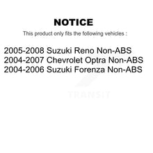 Charger l'image dans la galerie, Front Rear Wheel Bearing And Hub Assembly Kit For Suzuki Forenza Reno Chevrolet