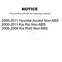 Charger l'image dans la galerie, Front Rear Wheel Bearing And Hub Assembly Kit For Hyundai Accent Kia Rio Rio5