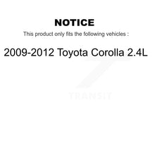 Charger l'image dans la galerie, Front Rear Wheel Bearing And Hub Assembly Kit For 2009-2012 Toyota Corolla 2.4L K70-101592