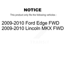 Charger l'image dans la galerie, Front Rear Wheel Bearing And Hub Assembly Kit For Ford Edge Lincoln MKX FWD