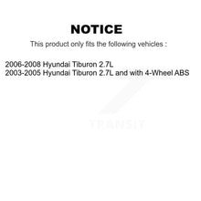 Load image into Gallery viewer, Front Rear Wheel Bearing And Hub Assembly Kit For Hyundai Tiburon