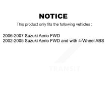Charger l'image dans la galerie, Front Rear Wheel Bearing And Hub Assembly Kit For Suzuki Aerio