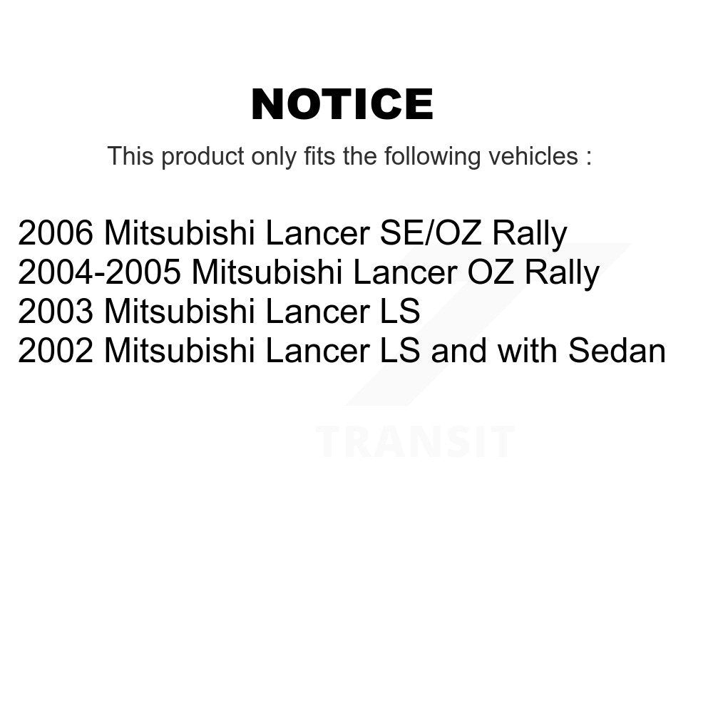 Front Rear Wheel Bearing And Hub Assembly Kit For Mitsubishi Lancer