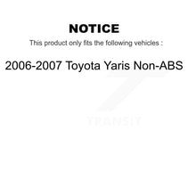 Charger l'image dans la galerie, Front Rear Wheel Bearing And Hub Assembly Kit For 2006-2007 Toyota Yaris Non-ABS