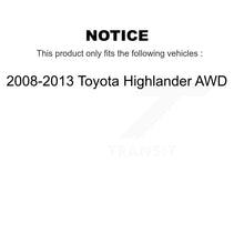 Load image into Gallery viewer, Front Rear Wheel Bearing &amp; Hub Assembly Kit For 2008-2013 Toyota Highlander AWD