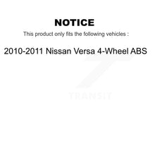 Load image into Gallery viewer, Front Rear Wheel Bearing Hub Assembly Kit For 2010-2011 Nissan Versa 4-Wheel ABS