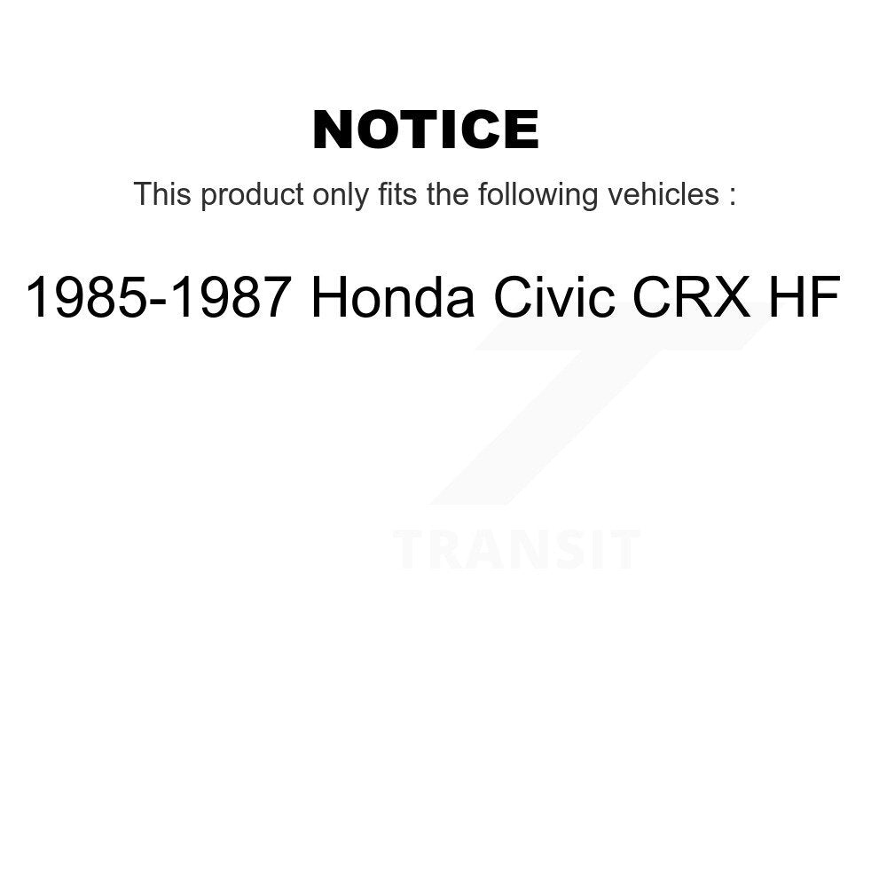 Front Rear Wheel Bearing And Hub Assembly Kit For 1985-1987 Honda Civic CRX HF