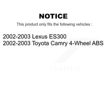 Load image into Gallery viewer, Front Rear Wheel Bearing Hub Assembly Kit For 2002-2003 Toyota Camry Lexus ES300