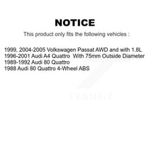 Charger l'image dans la galerie, Front Rear Wheel Bearing Kit For Audi A4 Quattro 80 90 A8
