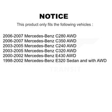 Load image into Gallery viewer, Front Rear Wheel Bearing Kit For Mercedes-Benz E320 C240 C280 C320 E430 C350