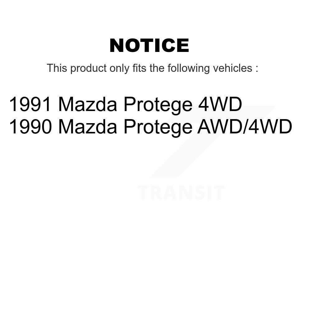Front Rear Wheel Bearing Kit For Volkswagen Golf Mazda Protege