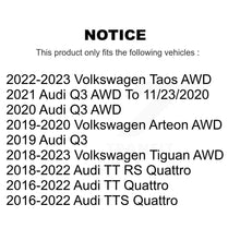 Charger l'image dans la galerie, Front Rear Wheel Bearing &amp; Hub Assembly Kit For Volkswagen Tiguan Audi Q3 TT RS