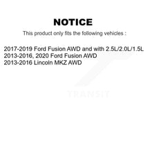 Load image into Gallery viewer, Front Rear Wheel Bearing &amp; Hub Assembly Kit For Ford Fusion Lincoln MKZ