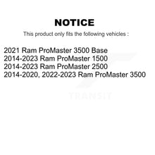 Charger l'image dans la galerie, Front Rear Wheel Bearing And Hub Assembly Kit For Ram ProMaster 1500 2500 3500