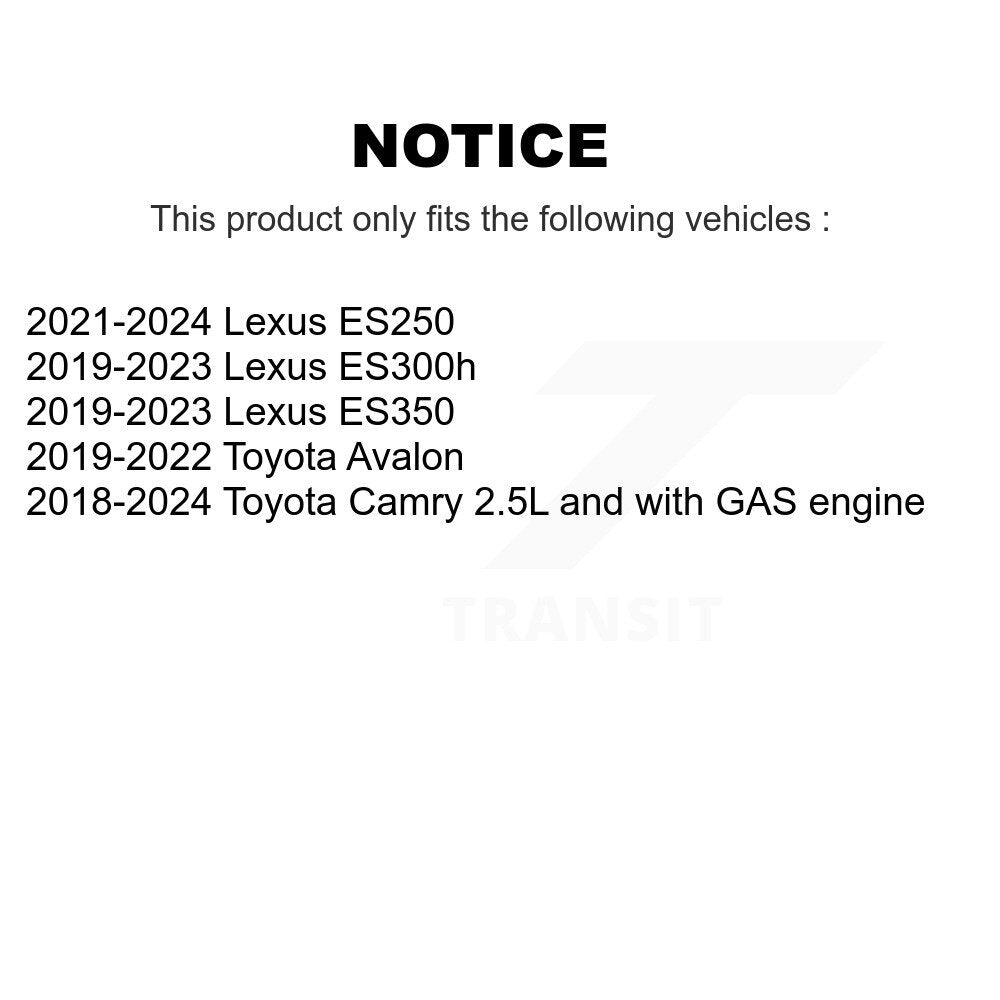 Front Wheel Bearing & Hub Assembly Pair For Toyota Camry RAV4 Lexus ES250 Venza