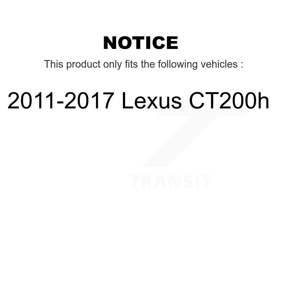 Front Rear Wheel Bearing & Hub Assembly Kit For 2011-2017 Lexus CT200h