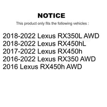 Charger l'image dans la galerie, Front Rear Wheel Bearing Hub Assembly Kit For Lexus RX350 RX450h RX350L RX450hL