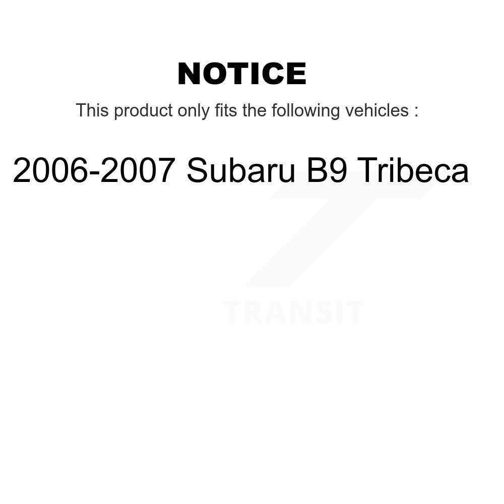 Front Rear Wheel Bearing & Hub Assembly Kit For 2006-2007 Subaru B9 Tribeca