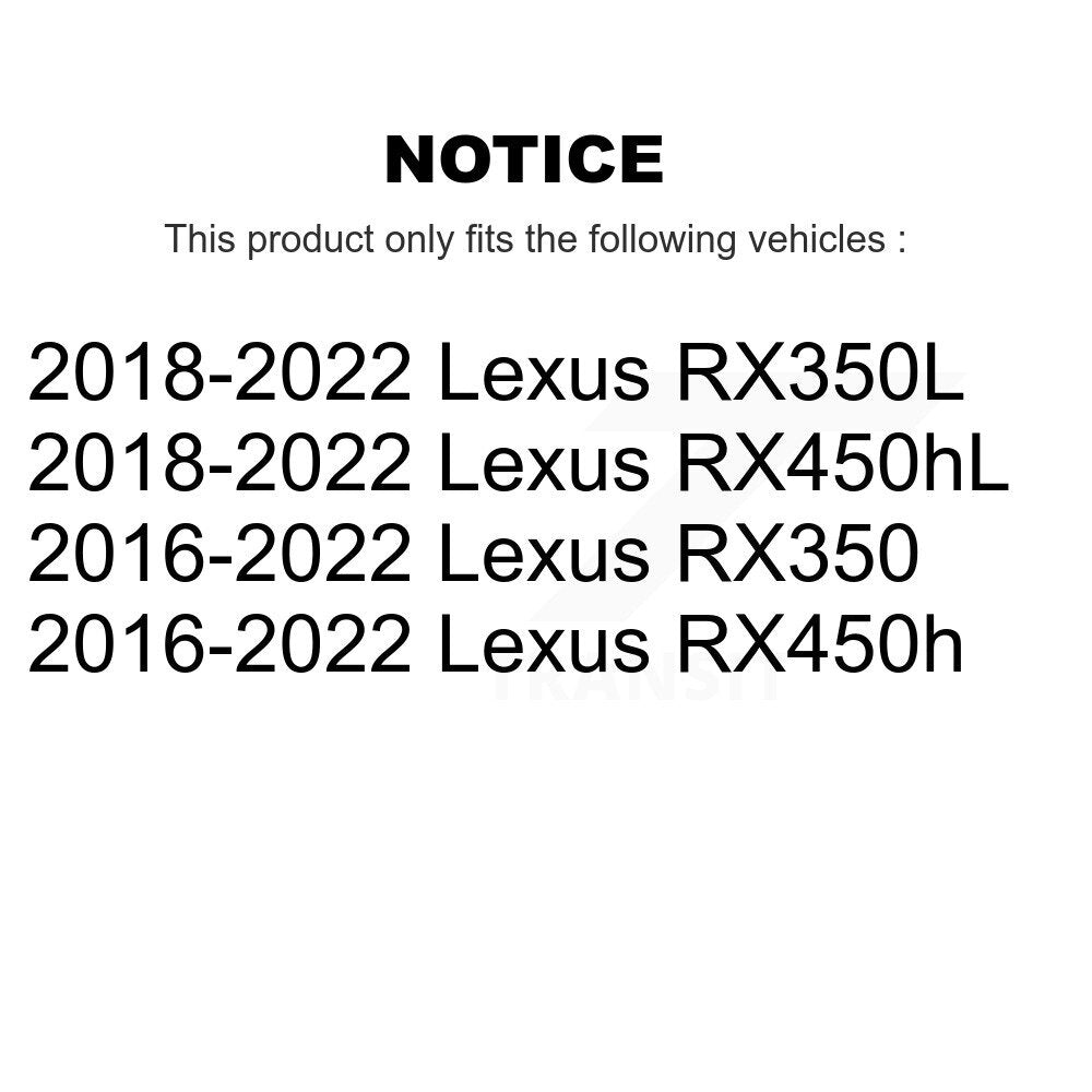 Front Wheel Bearing Hub Assembly Pair For Toyota Camry Lexus RX350 ES350 RX450h
