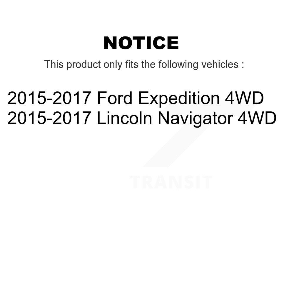 Front Wheel Bearing Hub Assembly Pair For Ford Expedition Lincoln Navigator 4WD