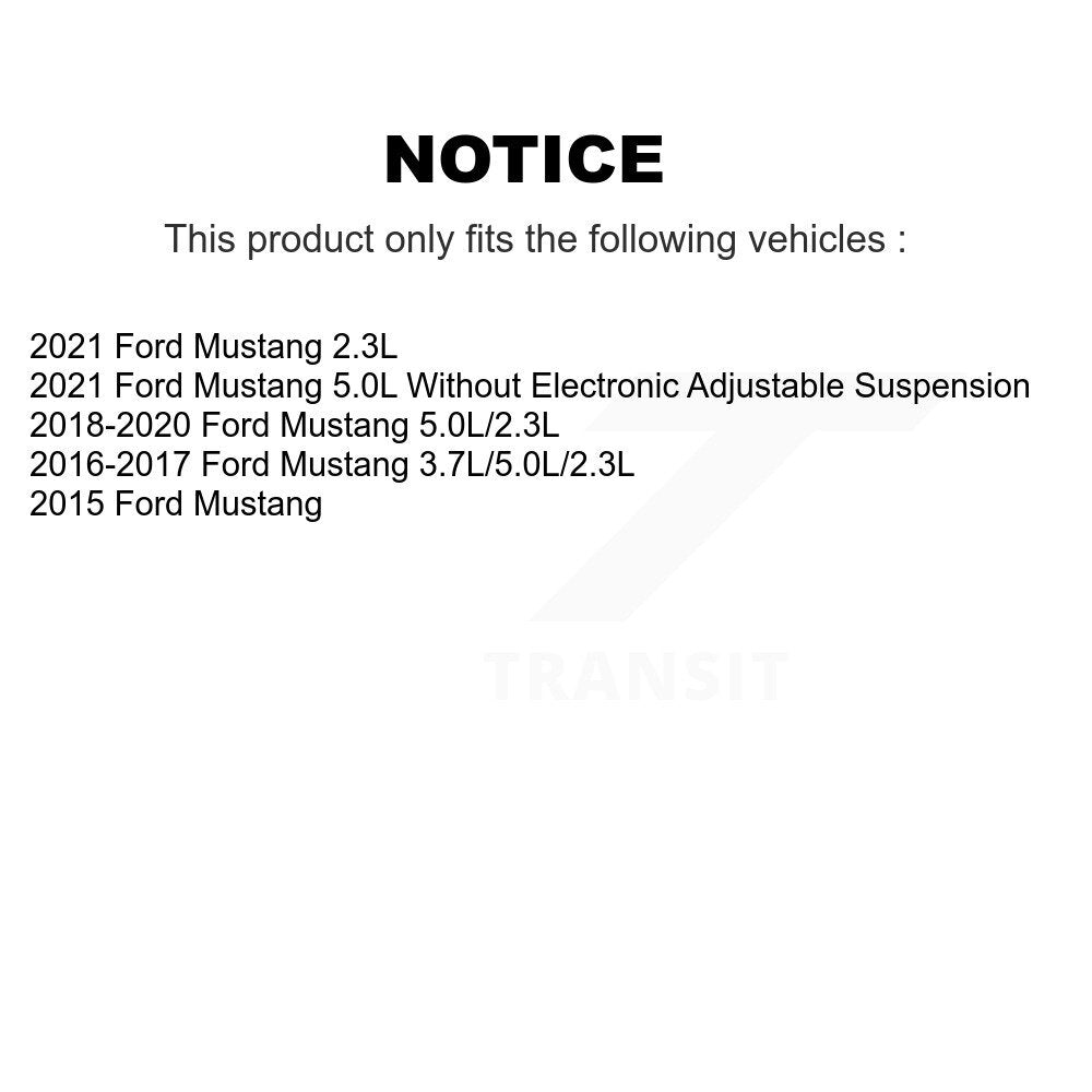 Front Wheel Bearing And Hub Assembly Pair For Ford Mustang