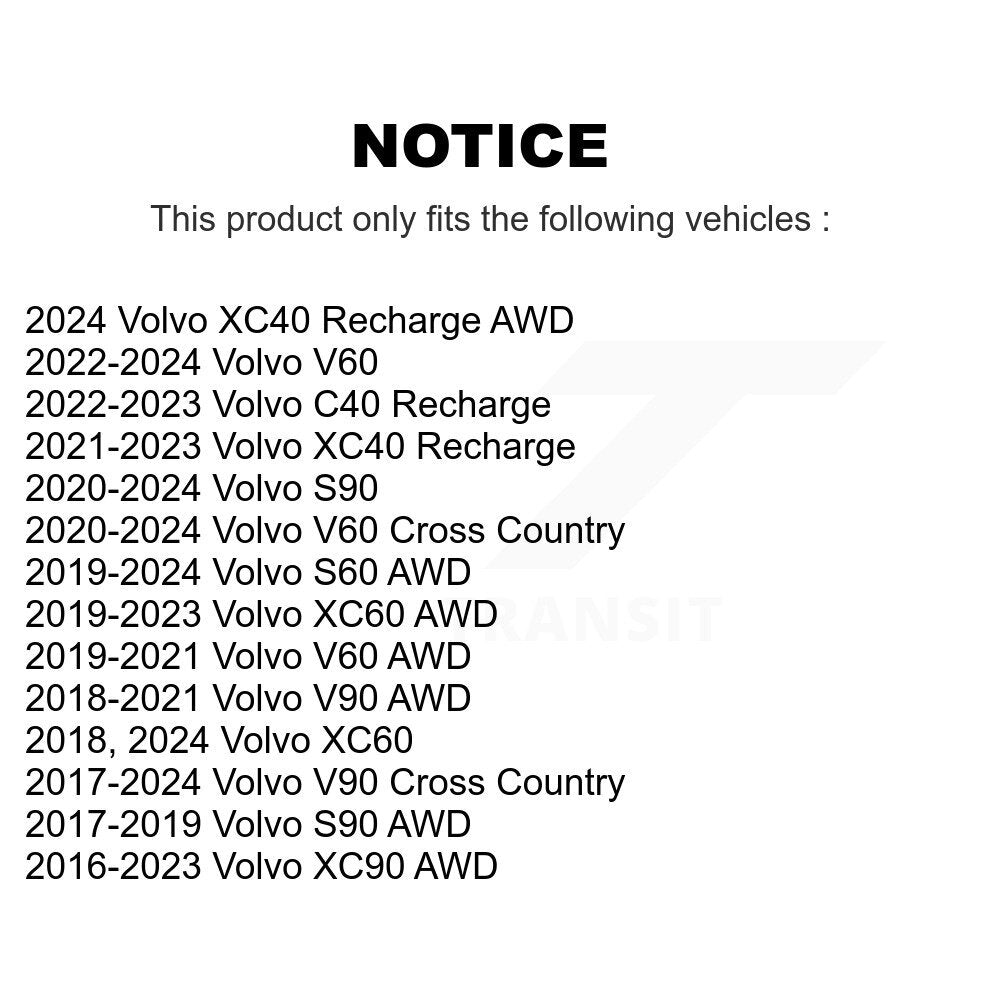 Front Rear Wheel Bearing Hub Assembly Kit For Volvo XC90 XC60 S60 V90 Cross S90