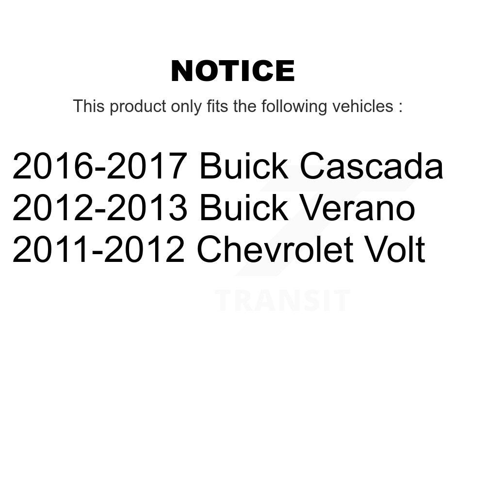 Front Rear Wheel Bearing & Hub Assembly Kit For Buick Verano Chevrolet Volt