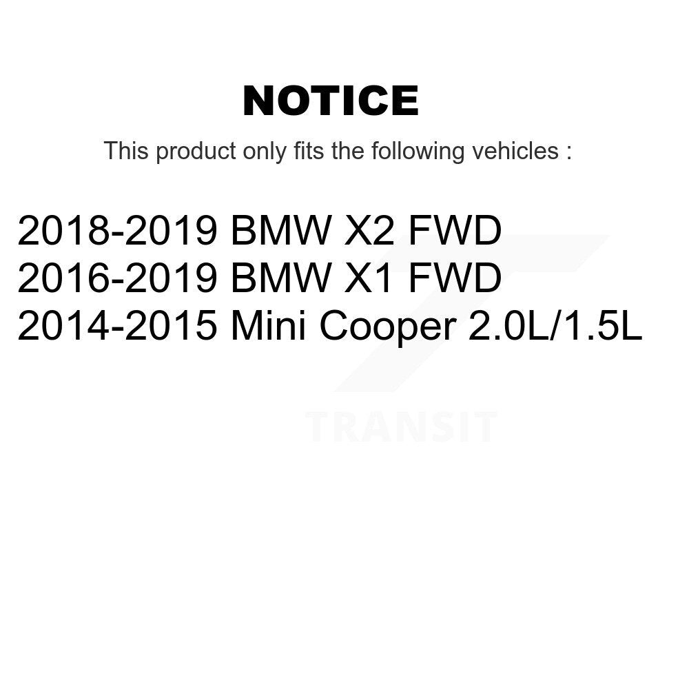 Front Rear Wheel Bearing & Hub Assembly Kit For BMW X1 X2 FWD K70-101939