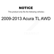 Charger l'image dans la galerie, Front Rear Wheel Bearing And Hub Assembly Kit For 2009-2013 Acura TL AWD K70-101984