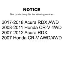 Charger l'image dans la galerie, Front Rear Wheel Bearing And Hub Assembly Kit For Honda CR-V Acura RDX K70-102005
