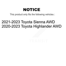 Load image into Gallery viewer, Front Rear Wheel Bearing &amp; Hub Assembly Kit For Toyota Highlander Sienna AWD K70-102039