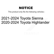 Charger l'image dans la galerie, Front Wheel Bearing And Hub Assembly Pair For Toyota Highlander Sienna K70-102066