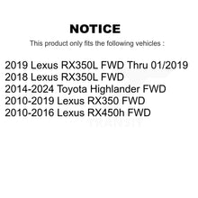 Charger l'image dans la galerie, Rear Wheel Bearing Hub Assembly Pair For Toyota Highlander Lexus RX350 RX450h RX350L FWD K70-102118