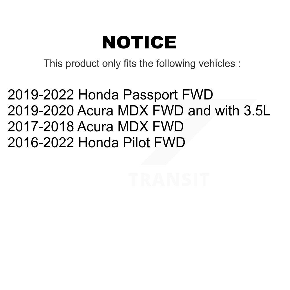 Front Rear Wheel Bearing And Hub Assembly Kit For Honda Pilot Acura MDX Passport K70-102134