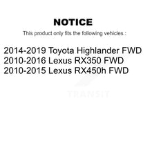 Load image into Gallery viewer, Front Rear Wheel Bearing &amp; Hub Assembly Kit For Toyota Highlander Lexus RX350 RX450h FWD K70-102141