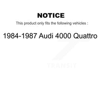 Load image into Gallery viewer, Front Rear Wheel Bearing Kit For 1984-1987 Audi 4000 Quattro K70-102210