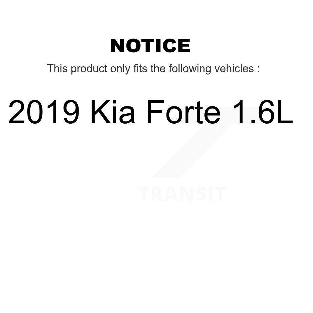 Front Rear Wheel Bearing And Hub Assembly Kit For 2019 Kia Forte 1.6L K70-102220