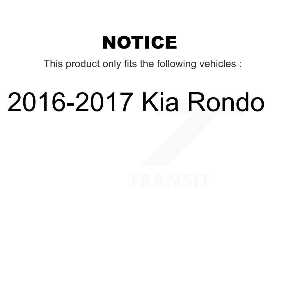 Front Rear Wheel Bearing & Hub Assembly Kit For 2016-2017 Kia Rondo K70-102233