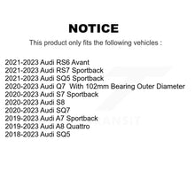 Load image into Gallery viewer, Rear Wheel Bearing Assembly Pair For Audi Q7 SQ5 Sportback A7 RS6 Avant SQ7 A8 Quattro S8 K70-102257