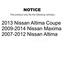 Load image into Gallery viewer, Front Rear Suspension Strut Shock Mounting Kit For Nissan Altima Maxima K73-100048