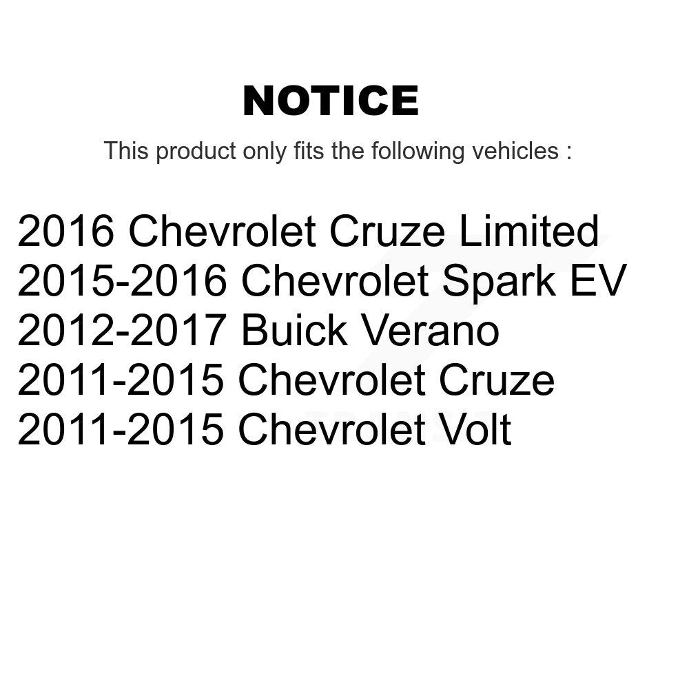 Rear Suspension Strut Shock Mounting Pair For Chevrolet Cruze Buick Verano Limited Volt K73-100259