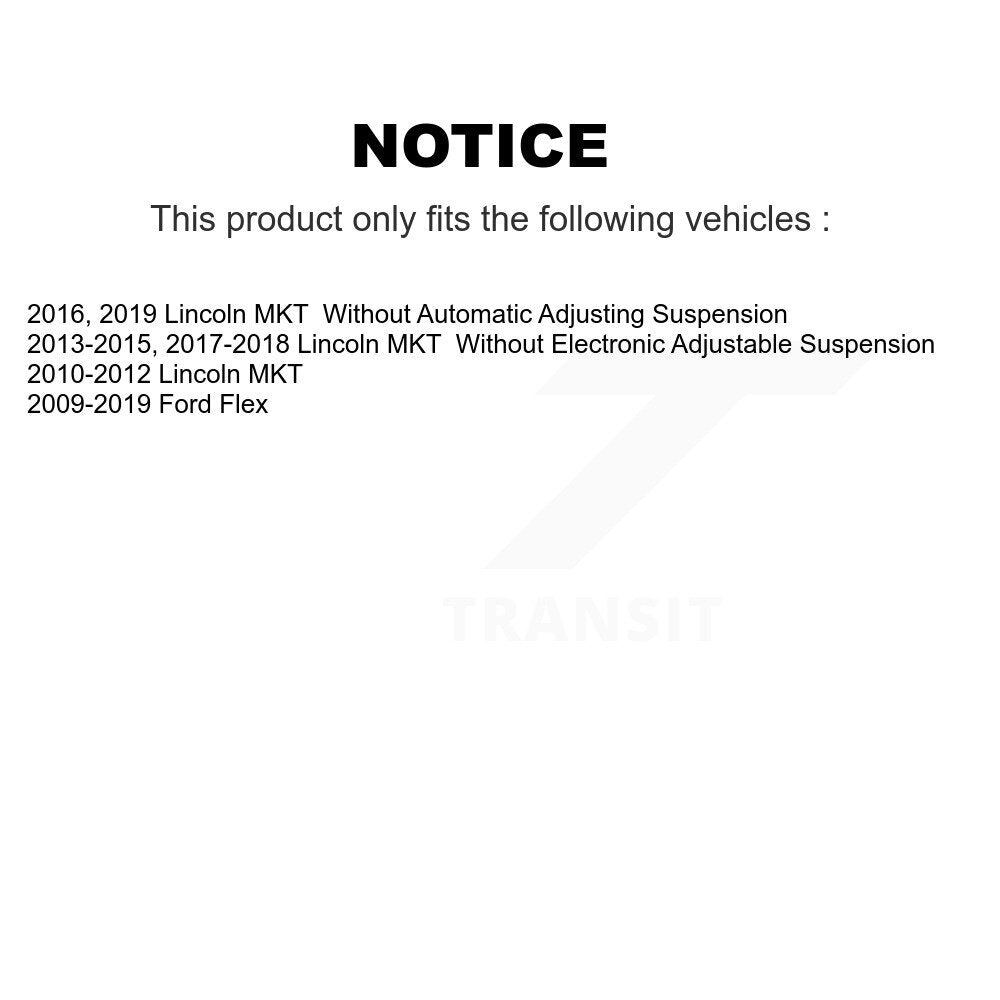 Rear Suspension Shock Absorbers Pair For Ford Flex Lincoln MKT K78-101041