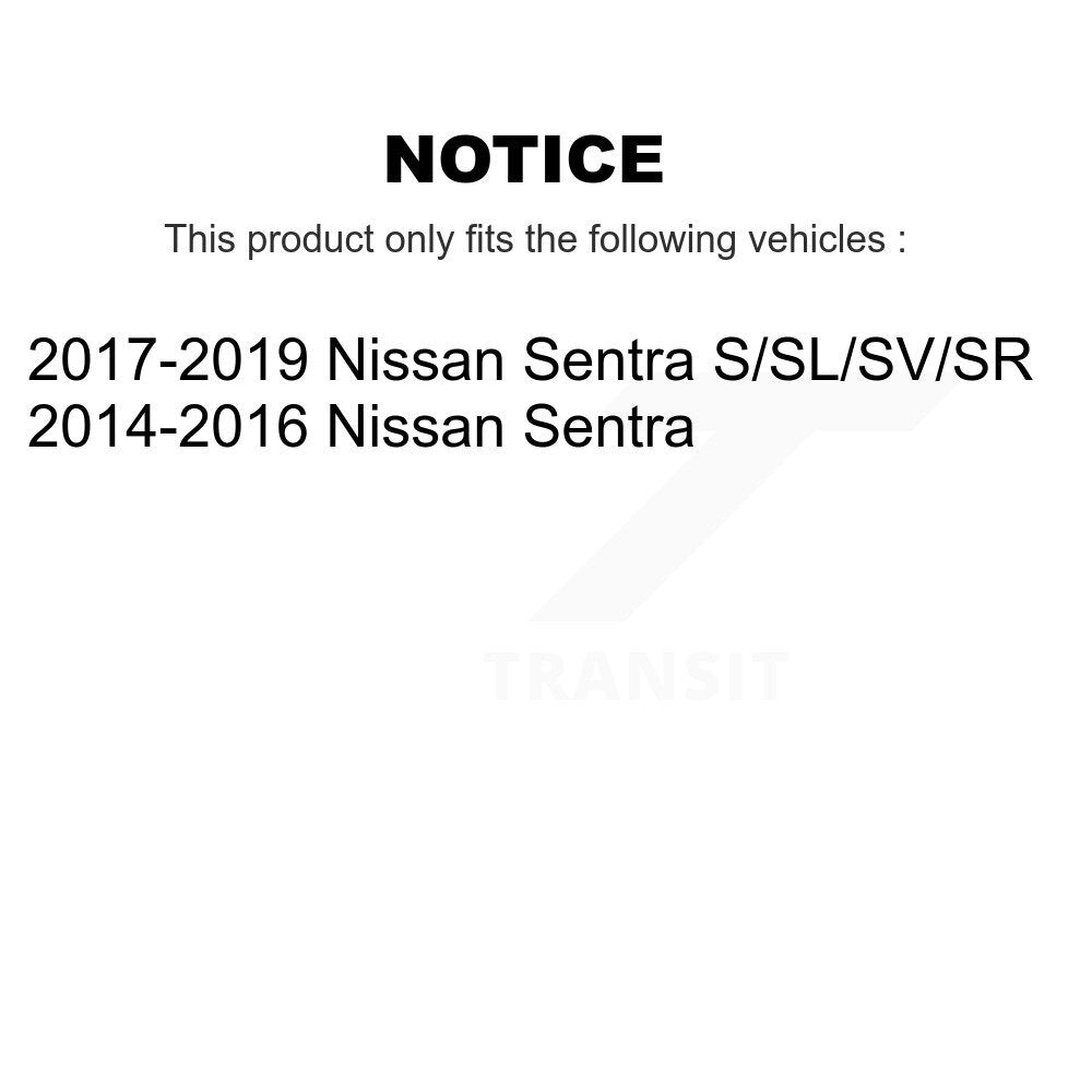 Rear Suspension Shock Absorbers Pair For Nissan Sentra K78-101046