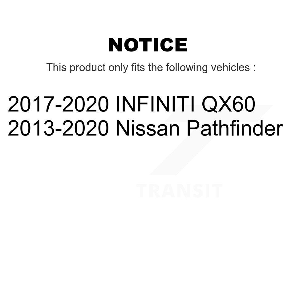 Rear Suspension Shock Absorbers Pair For Nissan Pathfinder INFINITI QX60 K78-101047