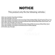 Load image into Gallery viewer, Front Suspension Shock Absorbers Pair For Jeep Wrangler Gladiator K78-101061