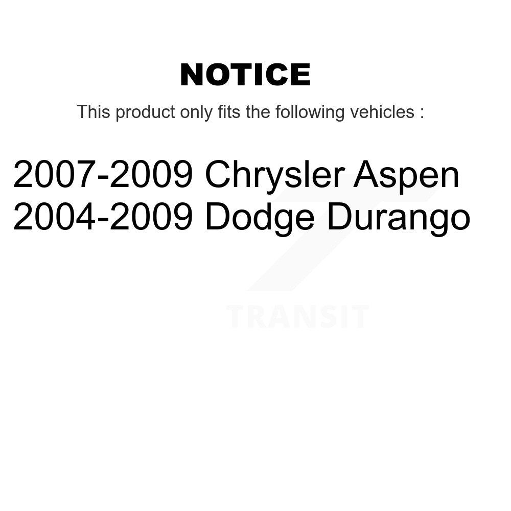 Rear Suspension Shock Absorbers Pair For Dodge Durango Chrysler Aspen K78-101126